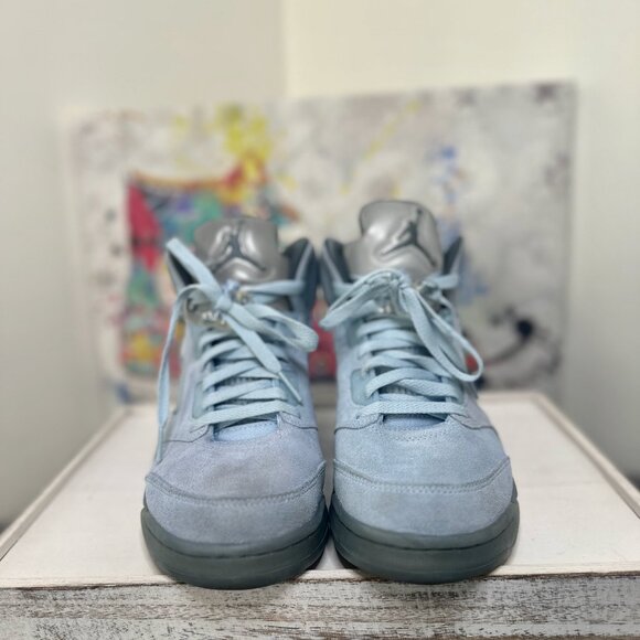 Air Jordan 5 Retro Blue Suede - Picture 5 of 6